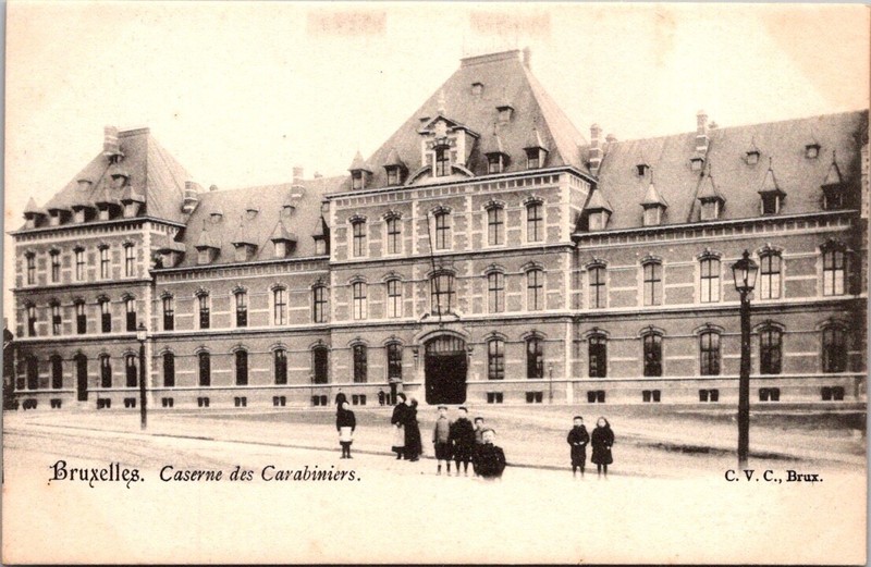 *52138 Cpa Belgique - Bruxelles - Caserne Des Carabiniers