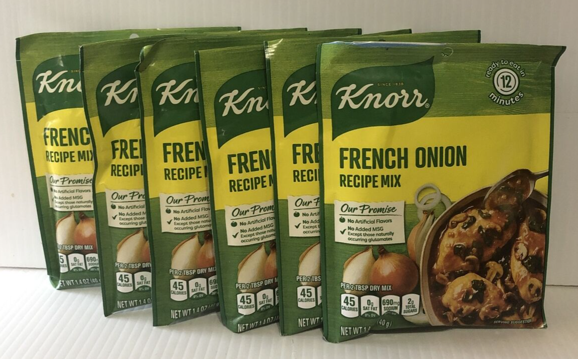 6 Knorr French Onion Recipe Dip Soup Seasoning Mix FAST-FREE