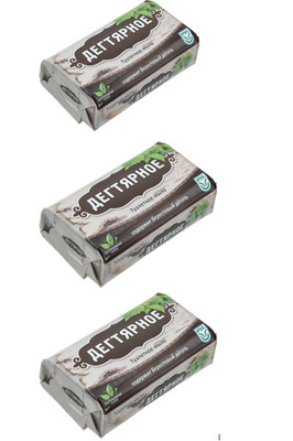 Tar soap. 3 x 90g. Degtayrnoe Birch tar Soap NMK Free Shipping