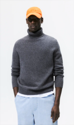 Mens roll neck jumper zara sale