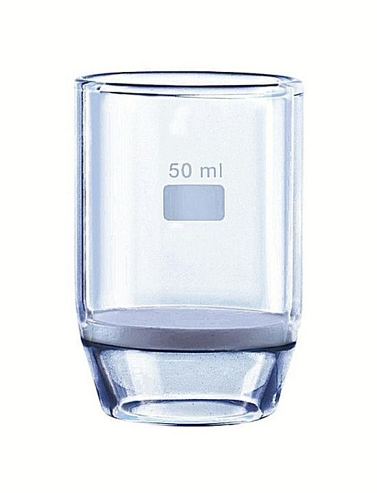 SINTERED GOOCH CRUCIBLES, PREMIUM BOROSILICATE GLASS, 50ml POROSITY G4