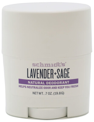 Schmidt's Lavender + Sage Natural Deodorant Stick Travel size .7 oz *Twin Pack*