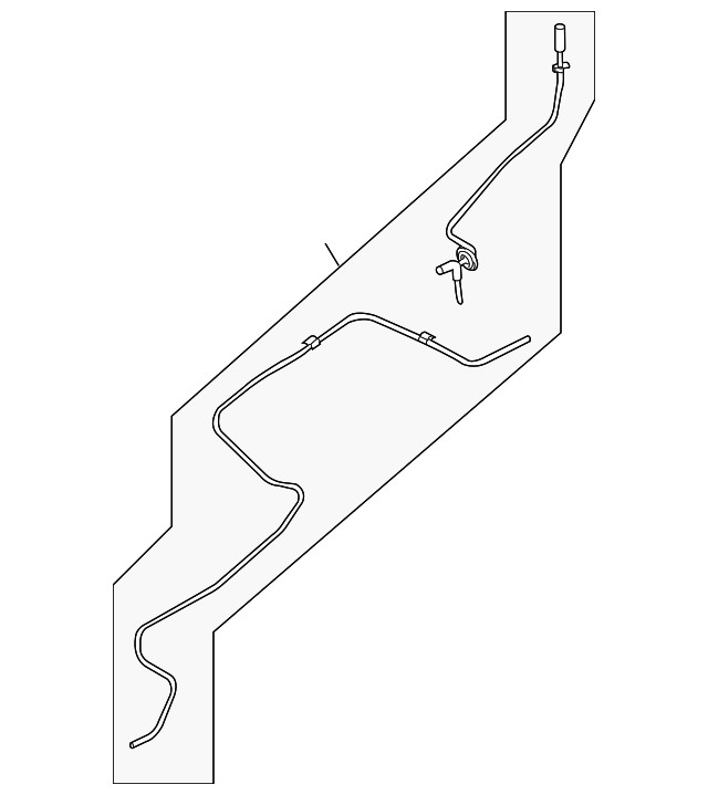 Genuine Ford Washer Hose AE9Z-17408-E