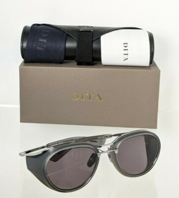 Pre-owned Dita Brand Authentic  Sunglasses Nacht - Two Dts128-52-02 Grey Pld Frame In Gray