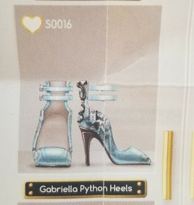 Rainbow High Mini Accessories Studio Ultra Rare Gabriella Icely s Python Heels -