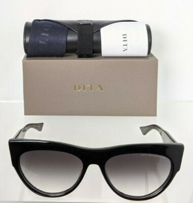 Pre-owned Dita Brand Authentic  Sunglasses Braindancer Dts525-58-01 Black Frame In Gray