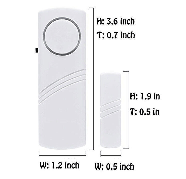 8x Home Safety Burglar Alarm Wireless System Security Device Door Window Sensor