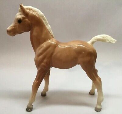 Breyer Horse Foal Tan With White Mane Legs Vintage Pony 6.5” Tall