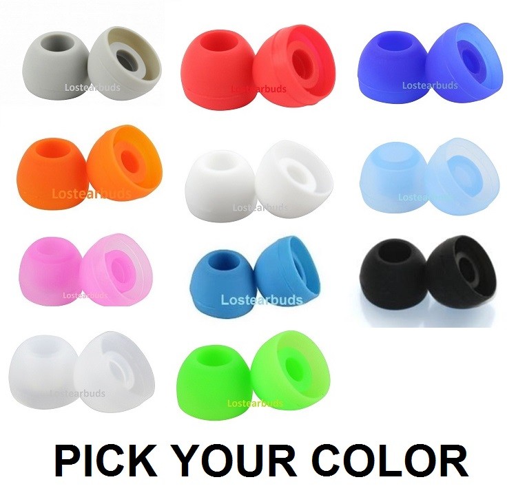 2 /& 3 by dre headphones Grey 4 Pairs Replacement Eartips for Powerbeats 1