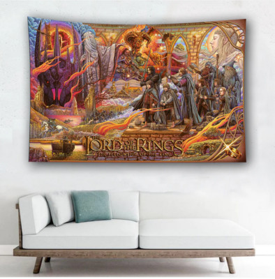 Lord Of The Rings Fellowship Of The Ring Printed Tapestry Room Decor