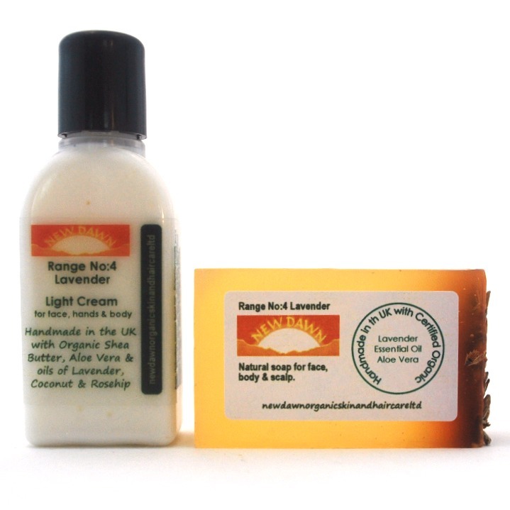 AGE / LIVER SPOT remover Organic Soap & Cream Sample Pack for Uneven