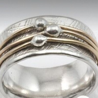 Super 925 Sterling Silver Spinner Ring Handmade Jewelry Gift For christmas A-589