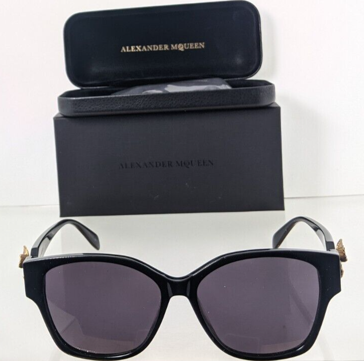 Pre-owned Alexander Mcqueen Brand Authentic  Sunglasses Am 0370 001 56mm Frame In Gray