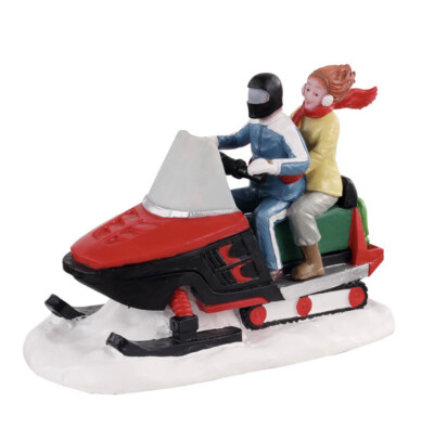 Lemax Off Trail Adventurers  Snowmobile Holiday Village /Train /Carnival