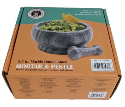TTU Casa Maria 8.5'' Marble Mortar & Pestle