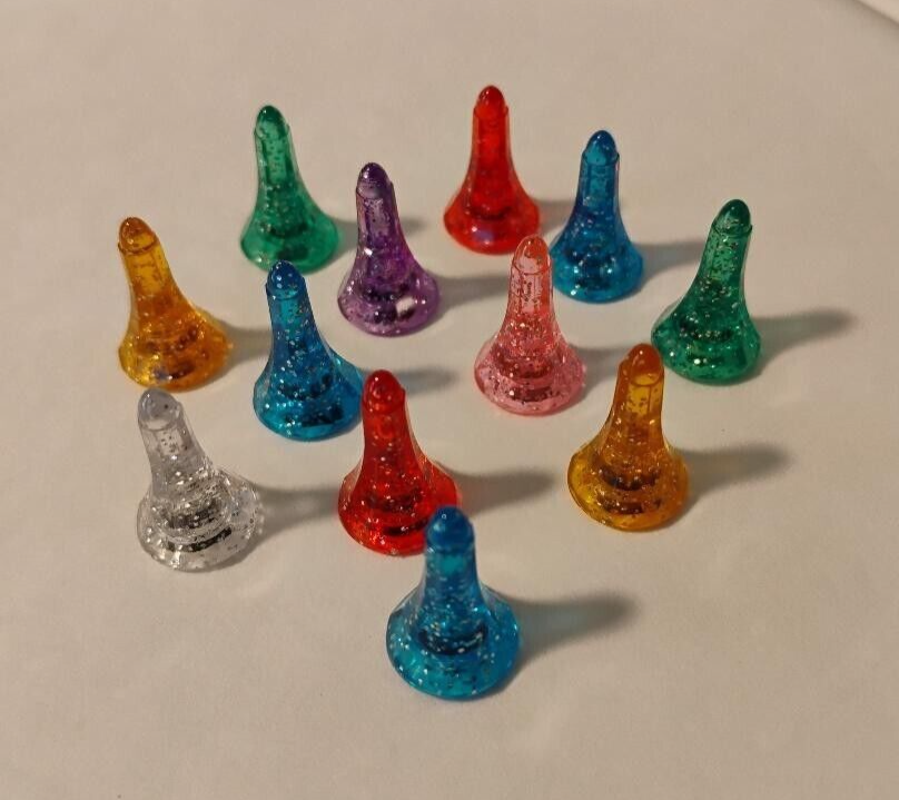 28 GLITTER ASTRO ROCKETS for Ceramic Christmas tree Light peg bulbs
