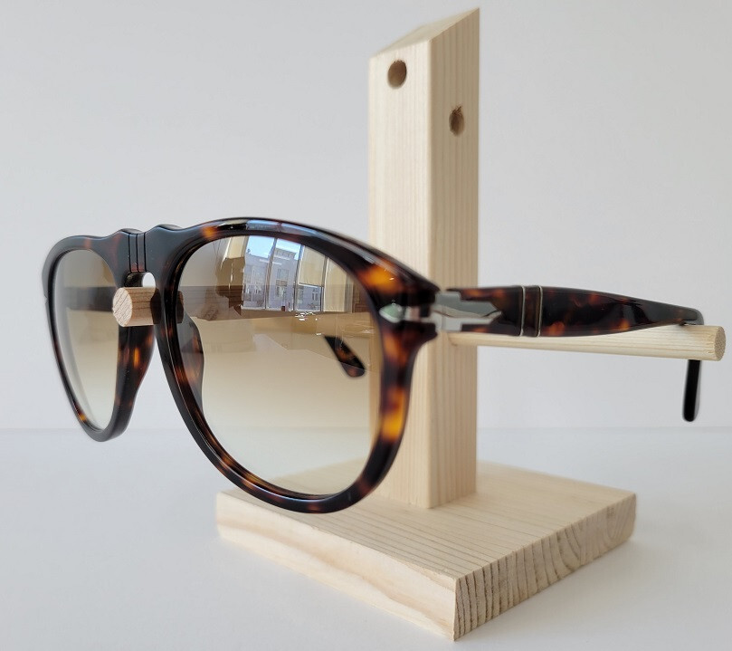 Pre-owned Persol 649 Sunglasses Havana Brown Gradient 24/51 Authentic Size 54m