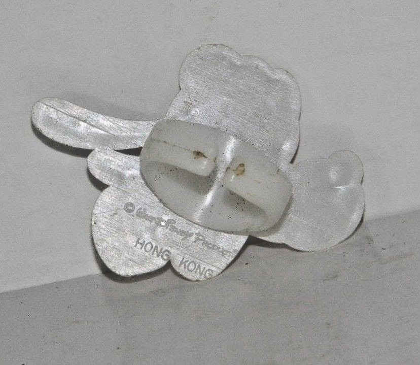 Vintage 70s WALT DISNEY Pluto FACE PLASTIC Gumball/Cereal DISNEYLAND RING