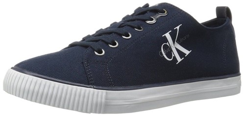 Calvin Klein Shoes Mens Size 11 Blue Canvas Oxford Lace Up  display picture 2