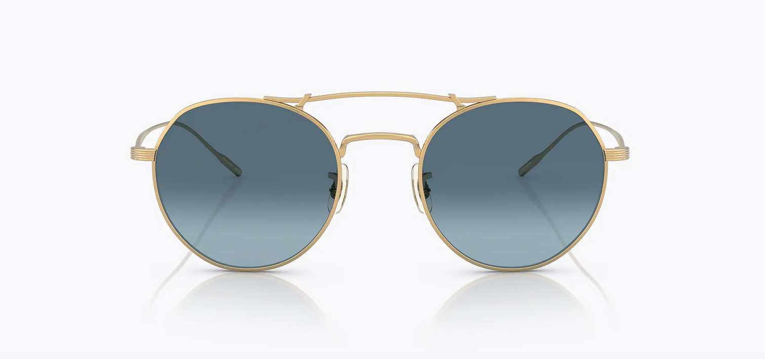 Pre-owned Oliver Peoples Brand 2023  Sunglasses Ov 1309st 5292q8 Reymont Authentic Case In Blue