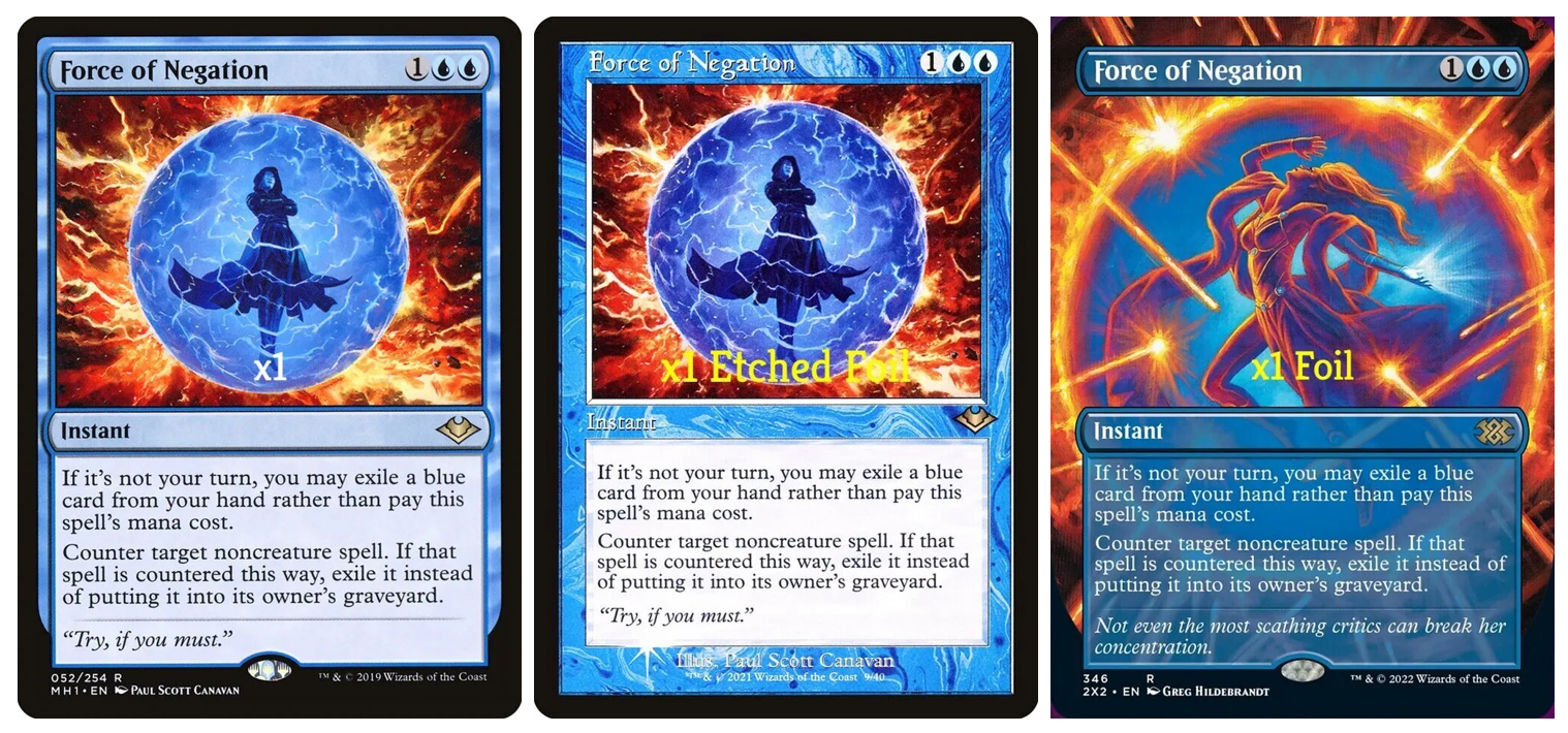 否定の力　英語　2枚　2X2　MTG Amazon.co.jp: MTG 否定の力Force of Negation 2X2 通常枠 英語