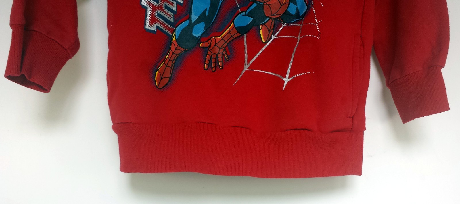 Ultimate Spiderman Hoodie Children's Size 6/7 (S) Marvel Red No Fabric Tag