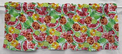 Pineapple & Watermelon Fruit Valances, Curtains or Swags