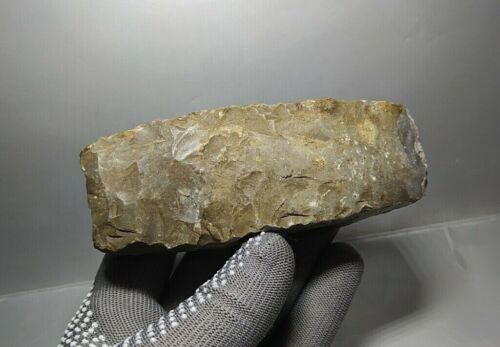 Ancient Neolithic Stone Hand Axe Adze Prehistoric Tool Stone Age HAMMER #18