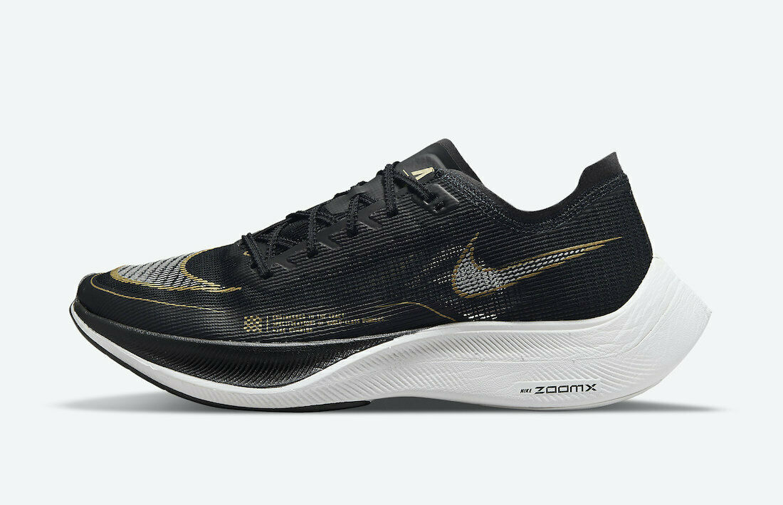 NIKE ZOOM X VAPORFLY NEXT% 2　BLACK/GOLD Nike ZoomX Vaporfly NEXT% 2 Black Metallic Gold Coin for