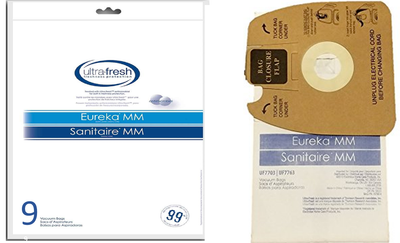 9 EUREKA MIGHTY MIGHT Style MM Anti Bacterial Micro Lined Vacuum Cleaner Bags