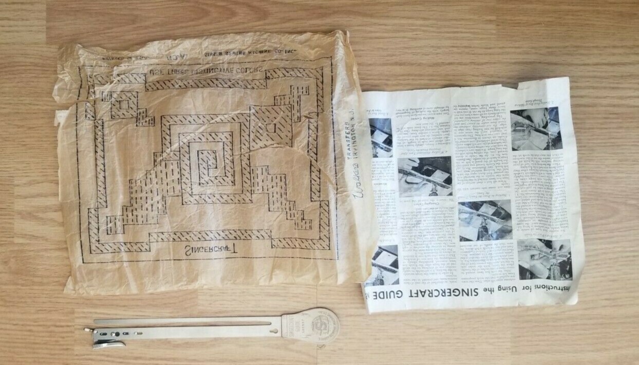 ●MAINE P.A. & FIFTY G$ Rare Vintage Singercraft Rug Guide 120987 | eBay