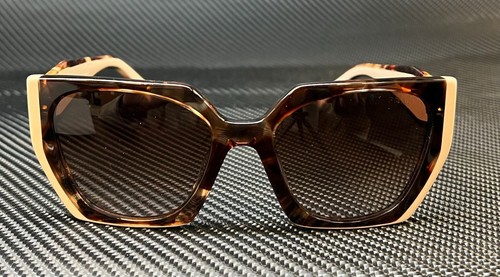 Pre-owned Prada Pr 15ws 01r0a6 Brown Havana Gradient Women's 54 Mm Sunglasses