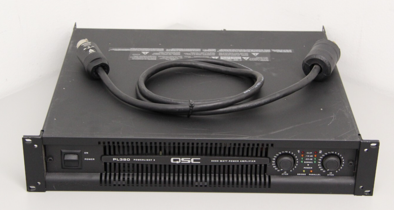 QSC PL-380 Powerlight 3 8000watt Professional Rack Mount