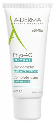 A-Derma Phys-Ac Hydra Moisturizing Cream Compensating 48h Hydration 40ml