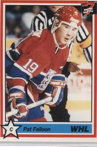 1990-91 7th Inning Sketch WHL - Pat Falloon #189