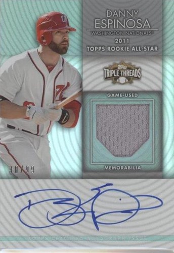 2012 Topps Triple Threads - Danny Espinosa #TTUAR-31