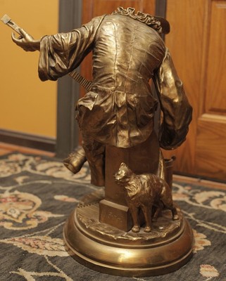 Bronze Sculpture Ballade A La Lune by Bernard Steuer (1853-1913)