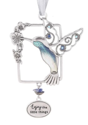 Ganz Trust Your Wings Hummingbird Ornament Car Charm ''Enjoy The Little Things''
