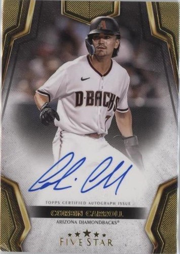 スポーツ選手 CORBIN CARROLL rookie autograph Corbin Carroll 2023 Topps Chrome #RA-CCA Rookie Autographs