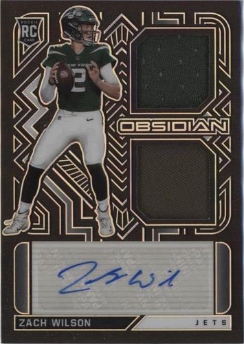 2021 Panini Obsidian Zach Wilson #RJI-ZW