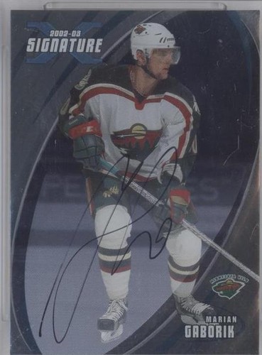2002-03 In the Game Be A Player Signature Series - Marian Gaborik #13