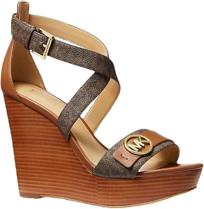 【Michael Kors】☆サンダル☆Carmen Faux Leather Wedge Sandal Carmen Logo Wedge Sandal | Michael Kors Canada [CA]