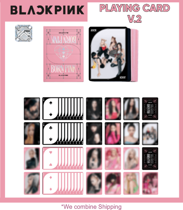 BLACKPINK ] Playing CARDS Ver. 2 [ NO tariff to US ] +