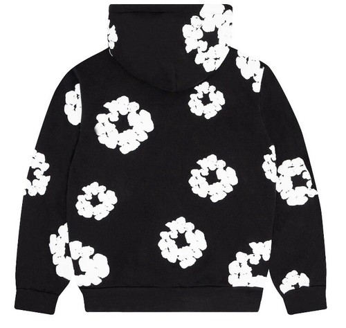 Pre-owned Denim Tears The Cotton Wreath Sweatshirt In Black