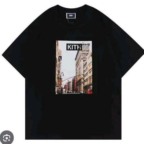 KITH Paneled L/S Tee \"Dark Indigo\" BOXロゴ KITH Paneled L/S Tee 