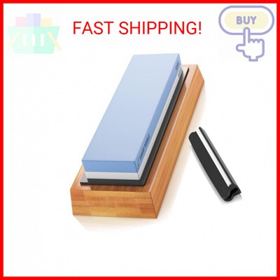 Sharp Pebble Premium Whetstone Knife Sharpening Stone 2 Side Grit 1000/6000 Wate