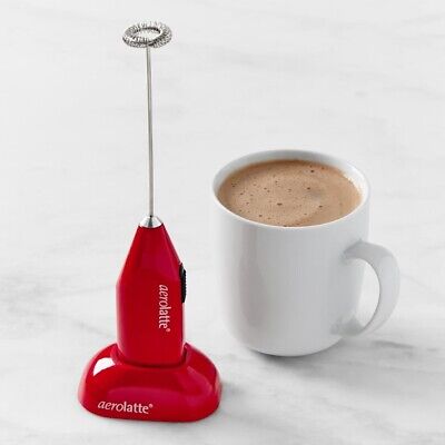 Aerolatte Milk Frother w/ Stand (Red)