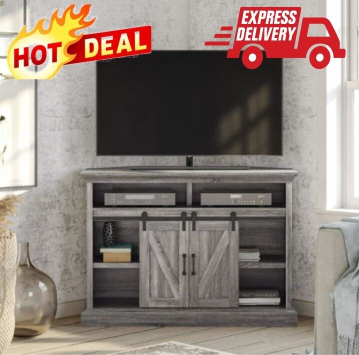 For Tvs Up To 55" Large Open Shelf, Gray New