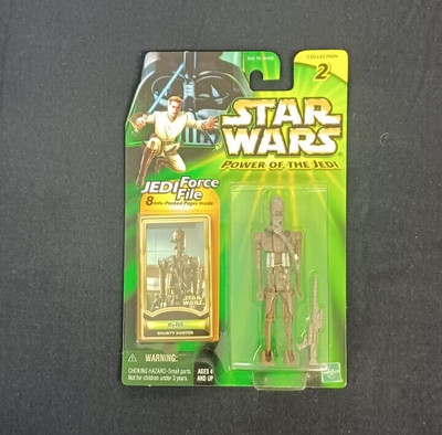 STAR WARS IG-88 POTJ (2000) CLOSED HAND JEDI FORCE FILE ACTION FIGURE
