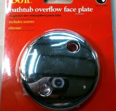 DoitBest 456330 Bathtub Overflow Face Plate, Chrome Plated, FREE SHIPPING